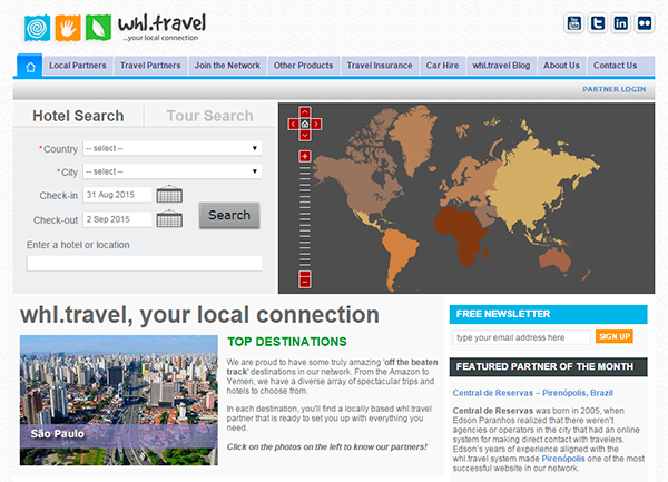 whl.travel website